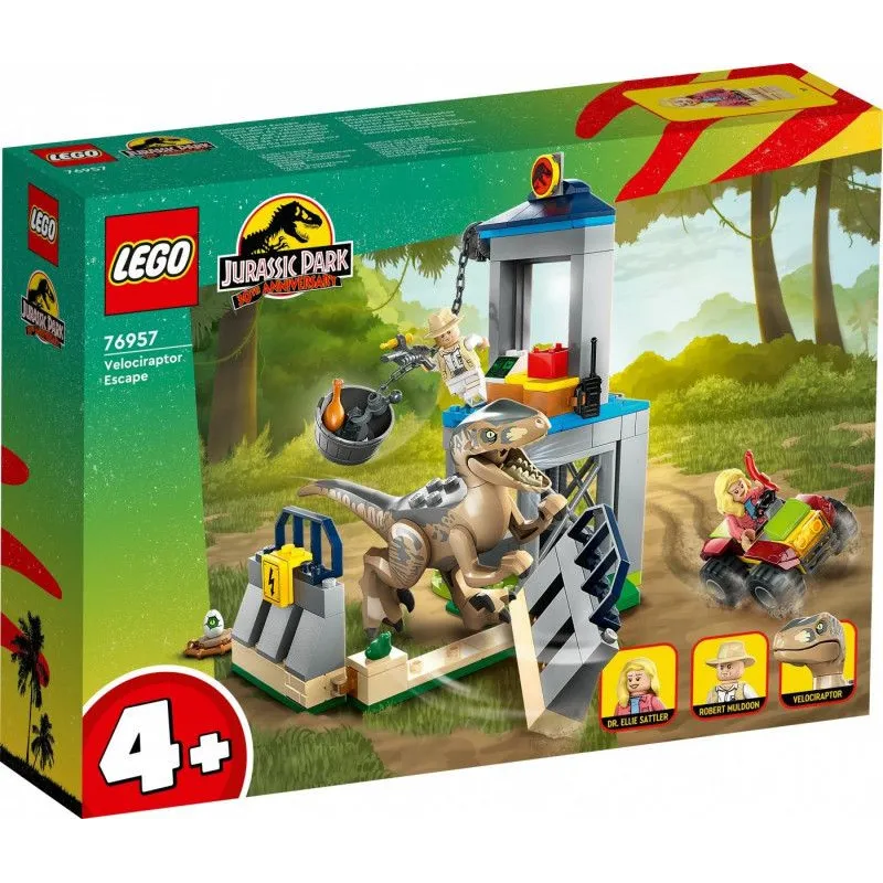 Klocki Jurassic World 76957 Ucieczka welociraptora