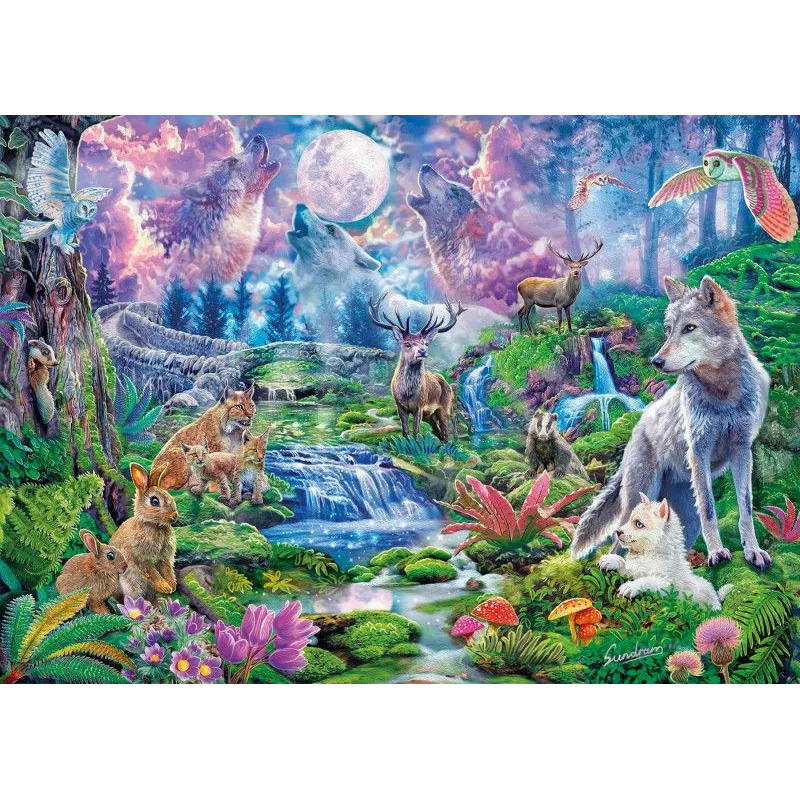 Puzzle 3000 elementów Moonlit Wild