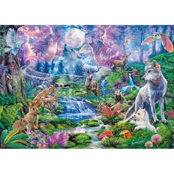 Puzzle 3000 elementów Moonlit Wild