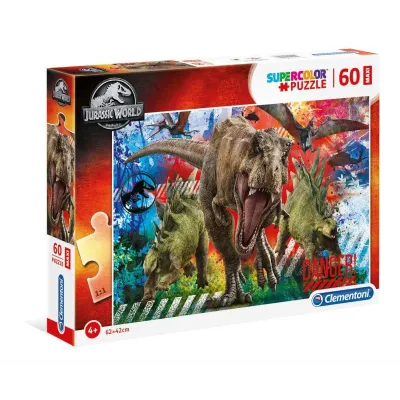 Puzzle 60 elementów MAXI SUPER KOLOR Jurassic World