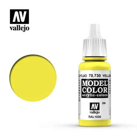 Vallejo 70730 Yellow Fluorescent MC206 17ml