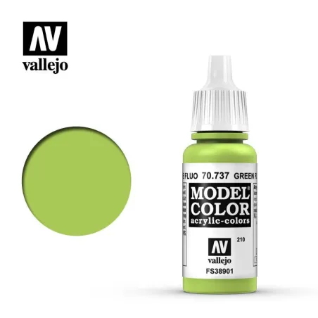 Vallejo 70737 Green Fluorescent MC210 17ml