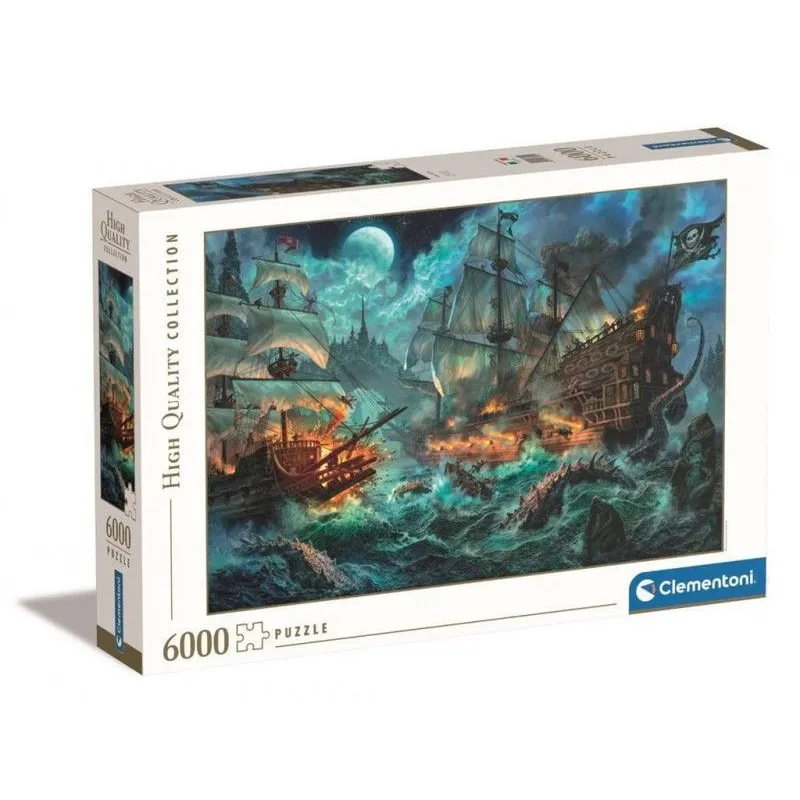 Puzzle 6000 elementów High Quality Bitwa piratów