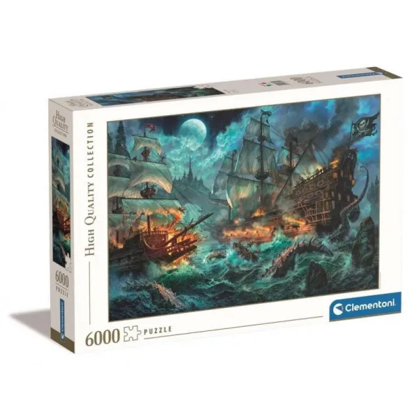 Puzzle 6000 elementów High Quality Bitwa piratów