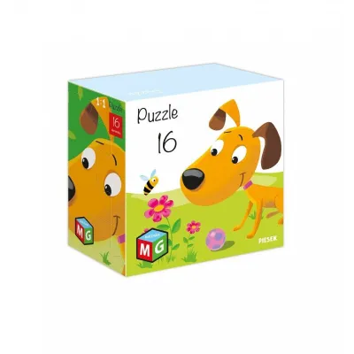 Puzzle 16 elementów Piesek Multigra