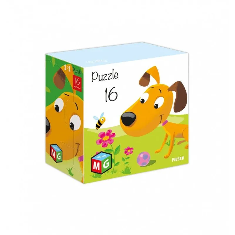 Puzzle 16 elementów Piesek Multigra