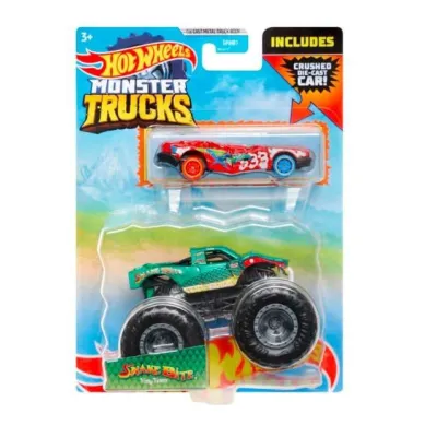Zestaw pojazdów Monster Trucks Snake Bite Vinny Venom Pojazd 1:64