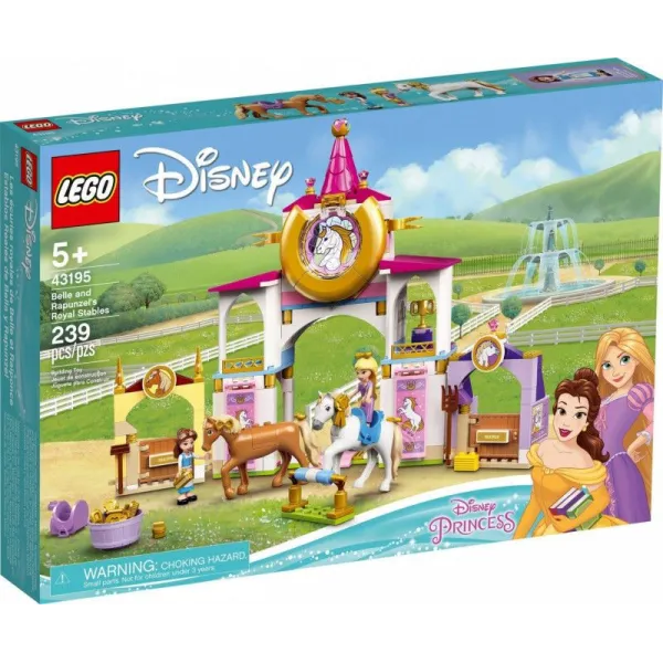 Klocki Disney Princess 43195 Królewskie stajnie Belli i Roszpunki