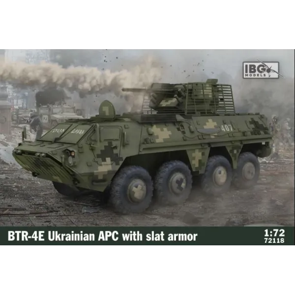 Model plastikowy BTR-4E Ukrainian APC with slat armor 1/72