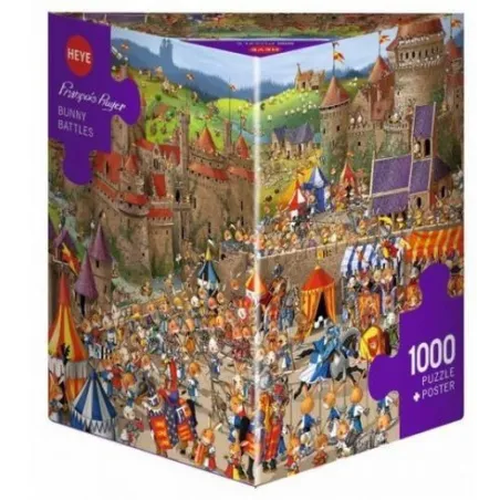 Puzzle 1000 elelemntów Bitwa królików