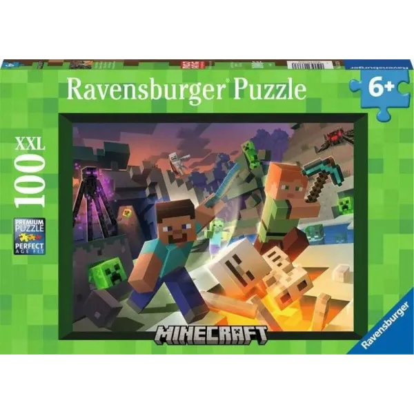 Puzzle 100 elementów XXL Minecraft