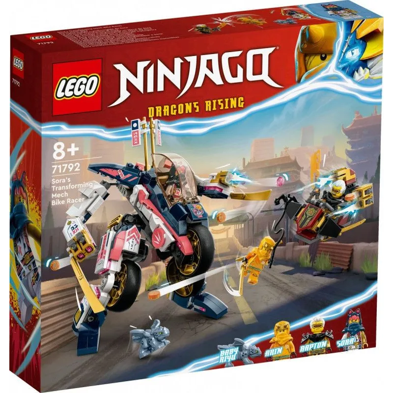 Klocki Ninjago 71792 Mech Sory zmieniający się w motocykl wyścigowy