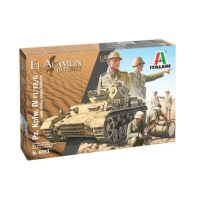 Model do sklejania Pz.Kpfw.IV F1/F2 /G With Afrika Korps Infantry