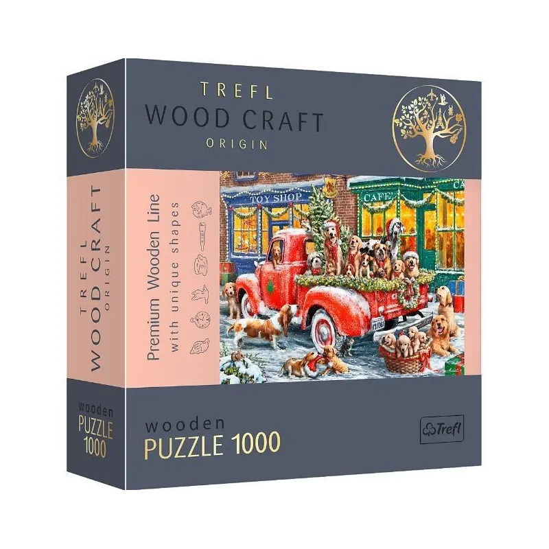 Puzzle drewniane Pomocnicy Świętego Mikołaja 1000 elementów