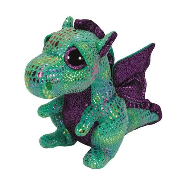 Maskotka TY Beanie Boos Cinder - Zielony smok, 24 cm