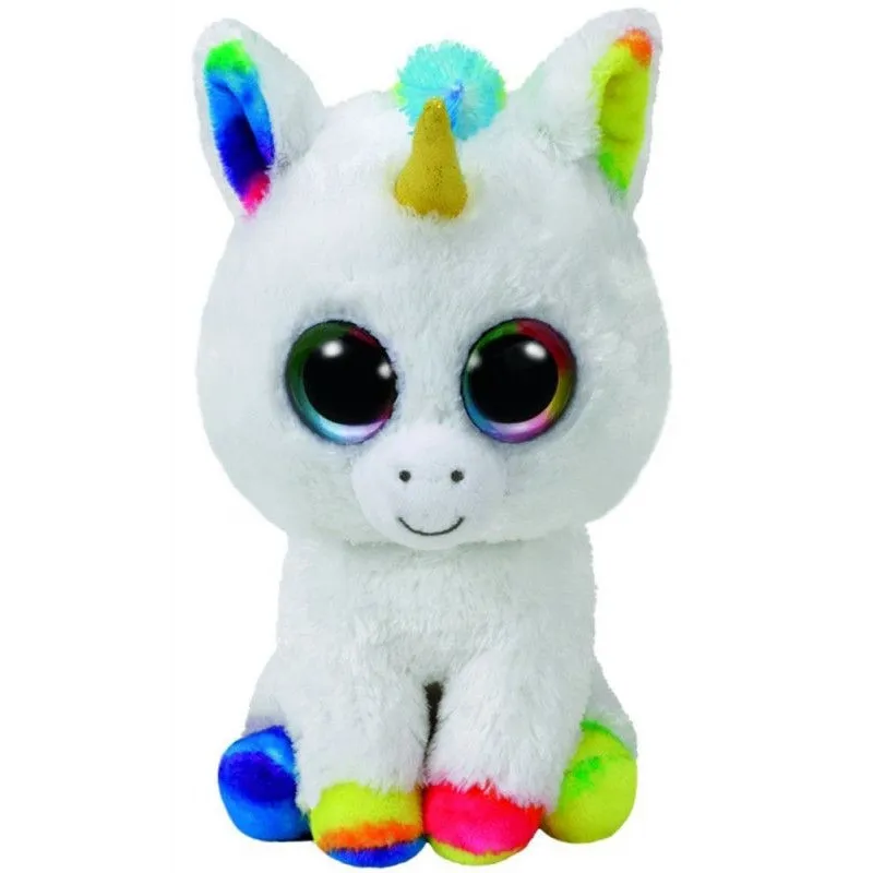 Maskotka TY Beanie Boos - Biały Jednorożec Pixy, 15 cm