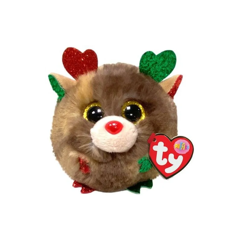 Maskotka Ty Puffies Renifer Fudge 8 cm