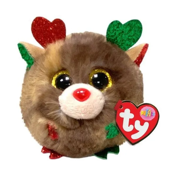 Maskotka Ty Puffies Renifer Fudge 8 cm
