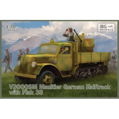 Model plastikowy Ciężarówka niemiecka półgąsienicowa Maultier V3000 SM