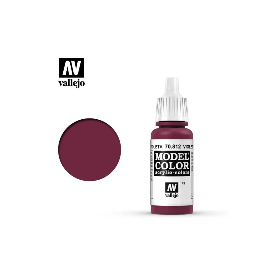 Vallejo 70812 Violet Red MC043 17ml