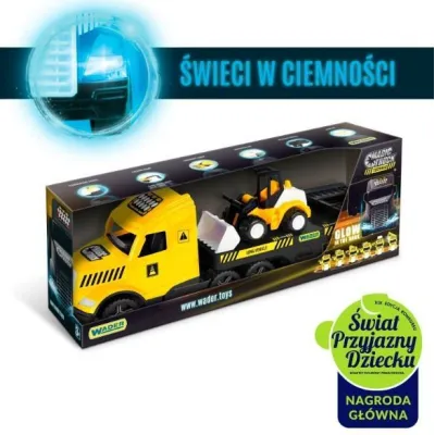 Pojazd Magic Truck Technic - Laweta ze spychaczem