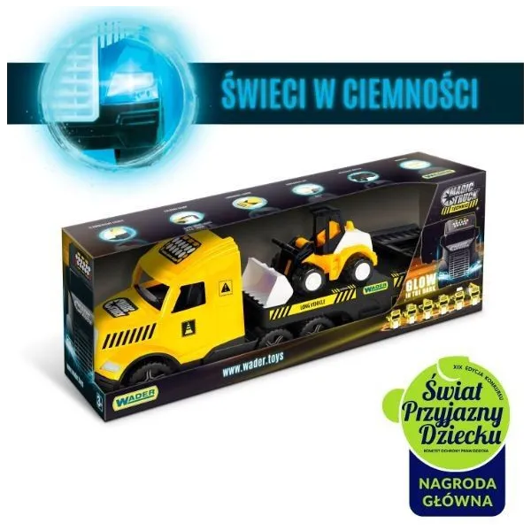 Pojazd Magic Truck Technic - Laweta ze spychaczem