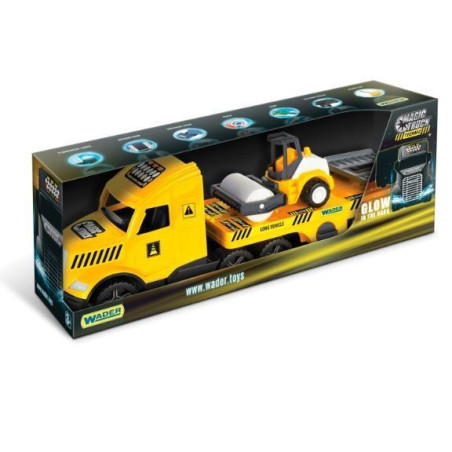 Pojazd Magic Truck Technic Laweta z walcem