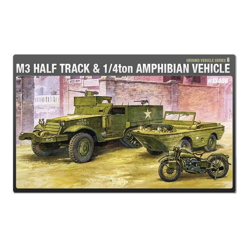 M3 Half Track an d 1/4 Ton Amphibian Vehicle
