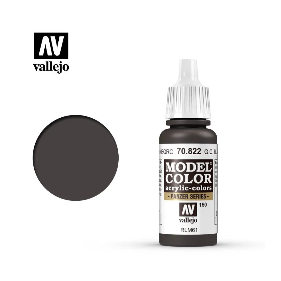 Vallejo 70822 German Camo Black Brown MC150 17ml