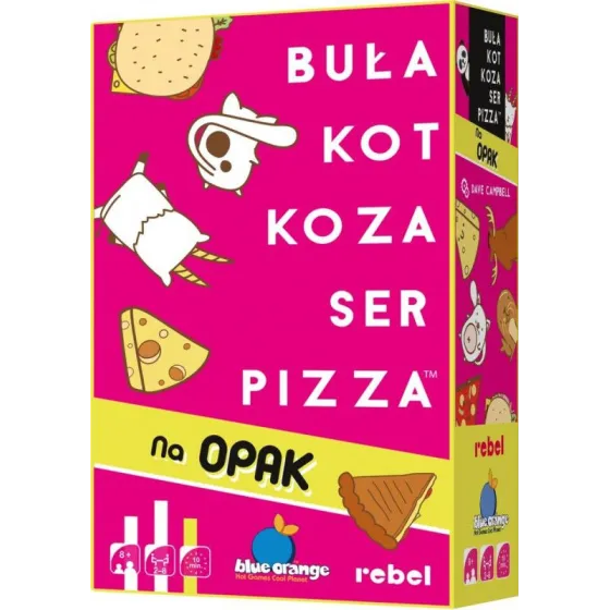 Gra Buła Kot Koza Ser Pizza - Na opak