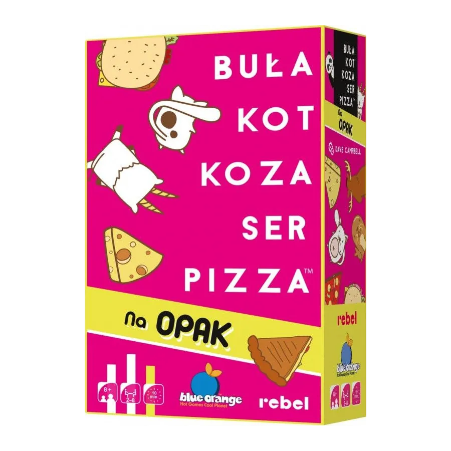 Gra Buła Kot Koza Ser Pizza - Na opak