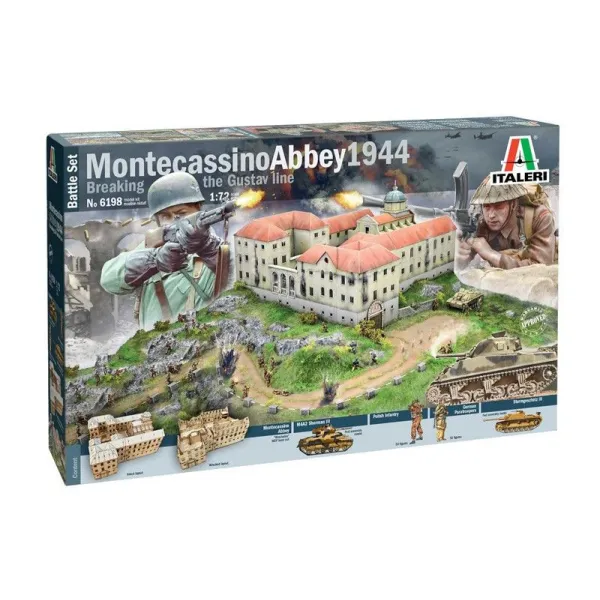 Model do sklejania Montecassino Abbey 1944 Breaking the Gus