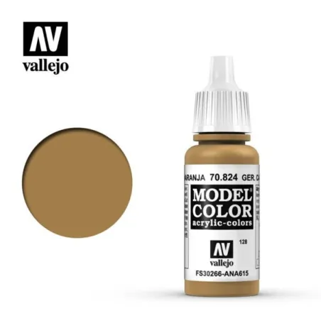 Vallejo 70824 German Camo Orange Ochre MC128 17ml