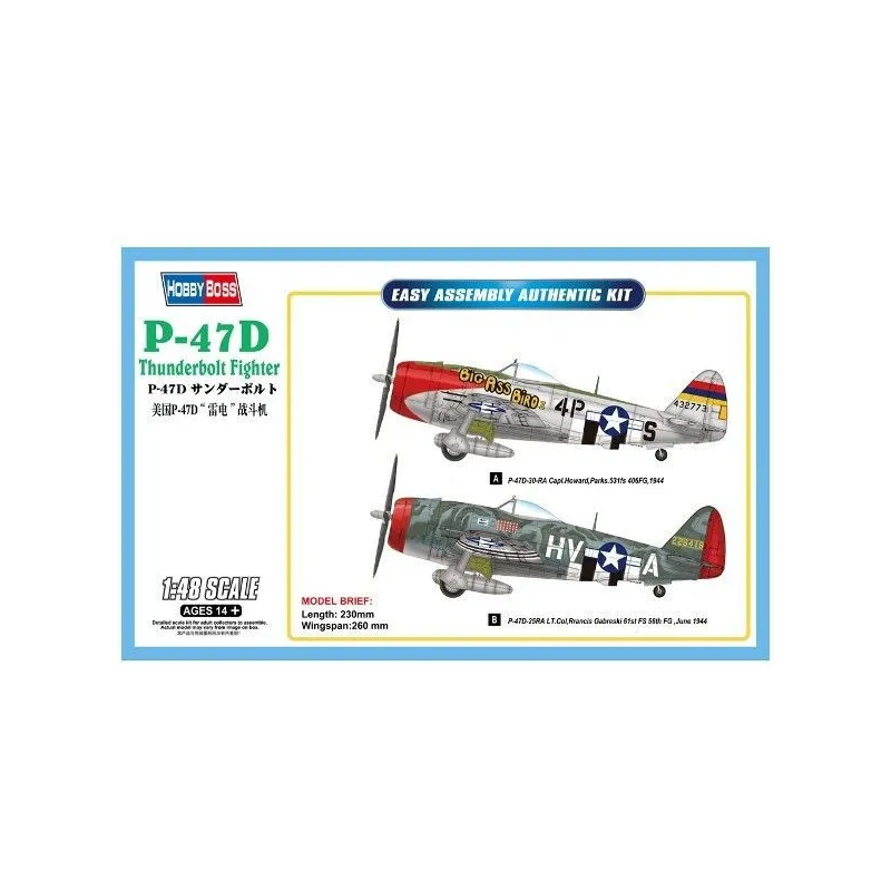 HOBBY BOSS P-47D Thunder bolt Fighter