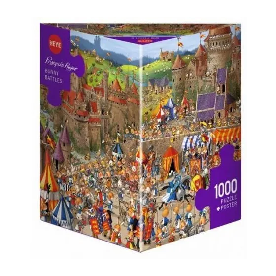 Puzzle 1000 elelemntów Bitwa królików