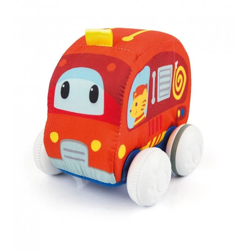 Miękkie autko Push and Go Czerwone