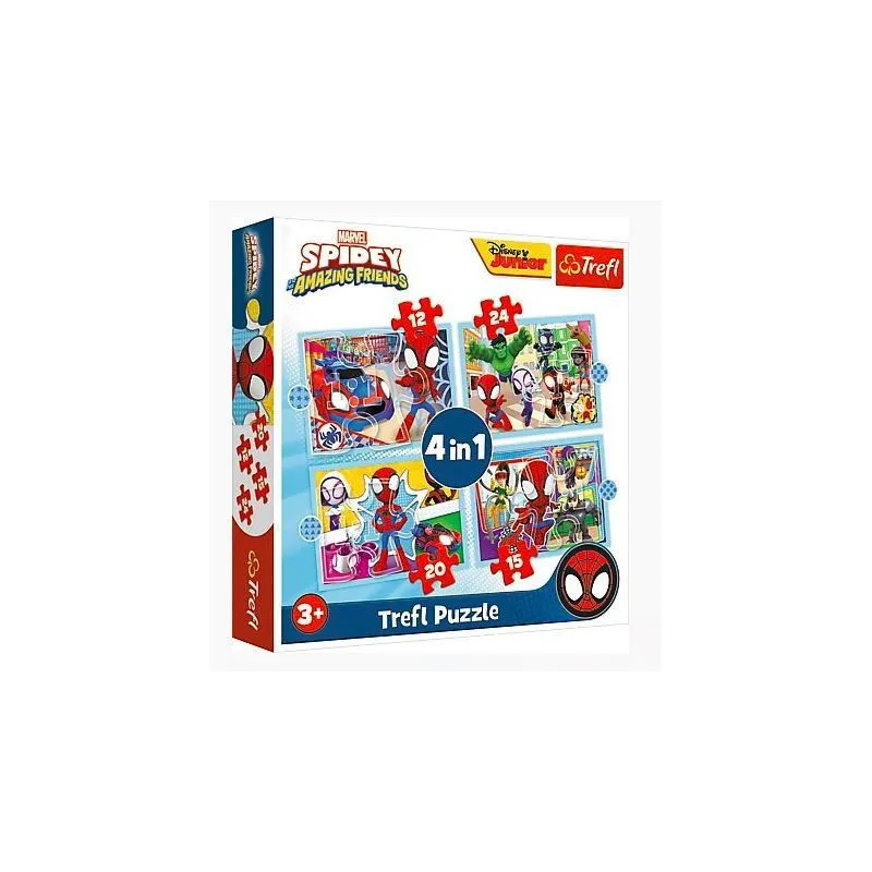 Puzzle 4w1 Ekipa Spidaya Spiderman