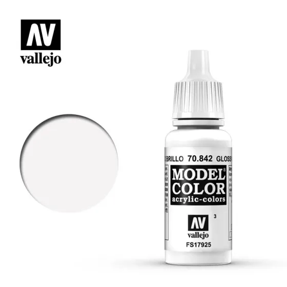 Vallejo 70842 Gloss White MC003 17ml