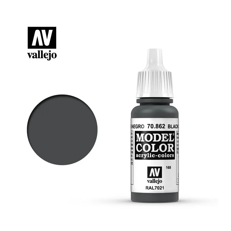 Vallejo 70862 Black Grey MC168 17ml