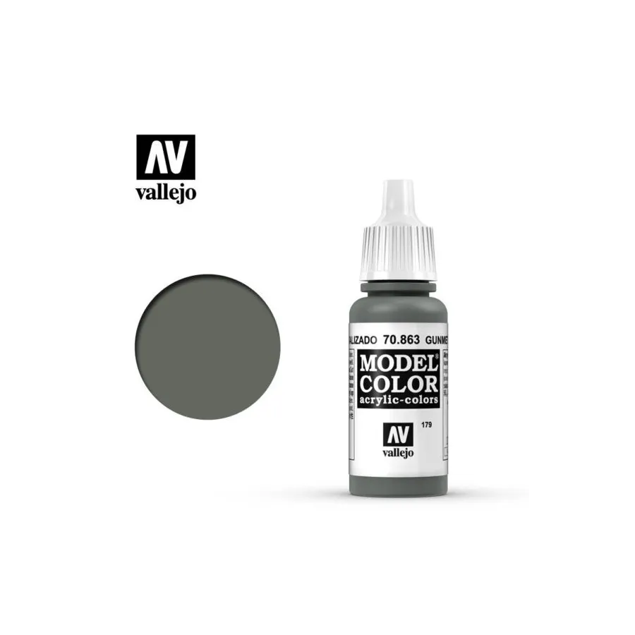 Vallejo 70863 Gunmetal Grey MC179 17ml
