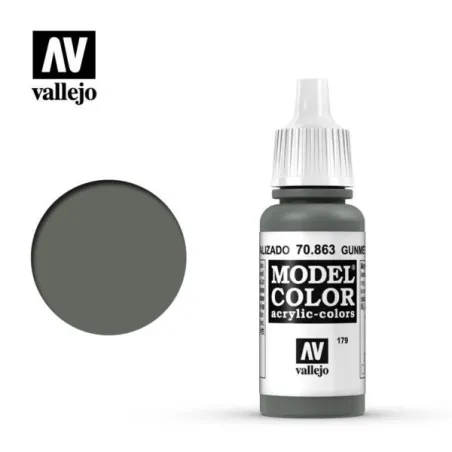 Vallejo 70863 Gunmetal Grey MC179 17ml