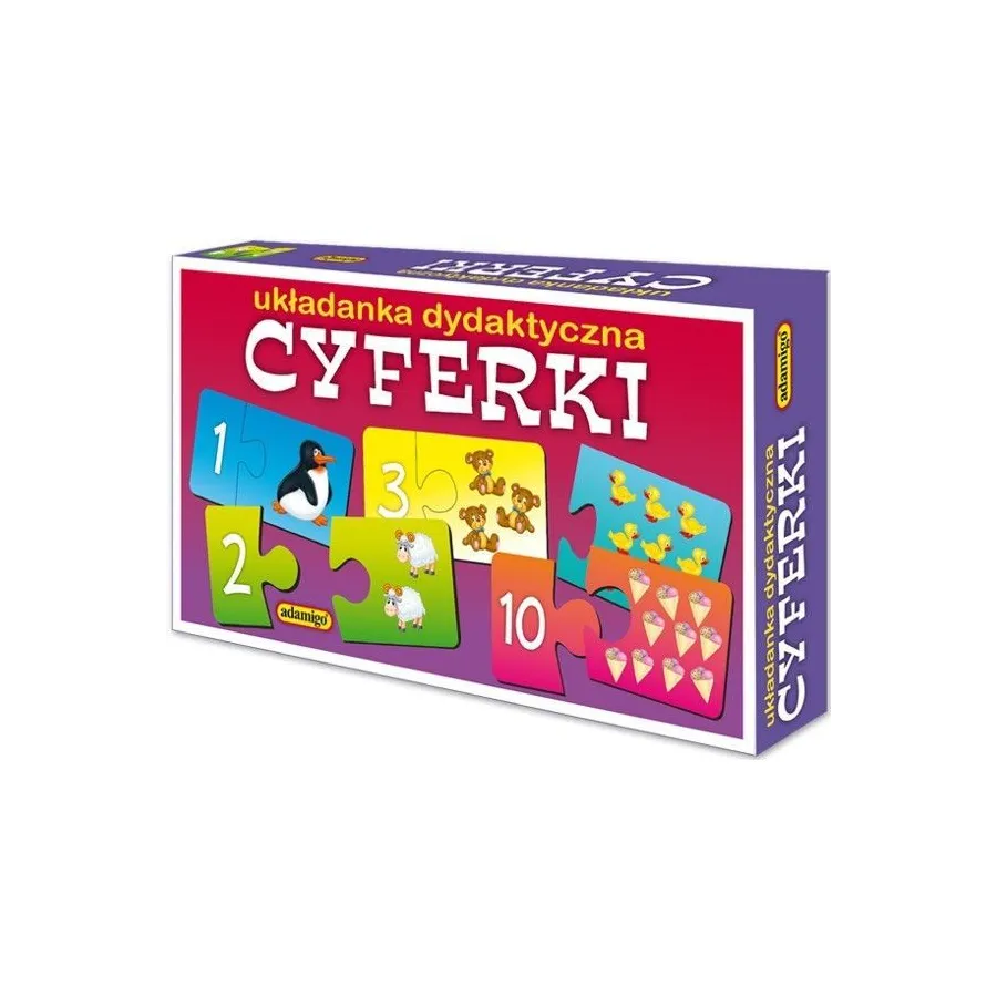 Układanka puzzlowa Cyferki