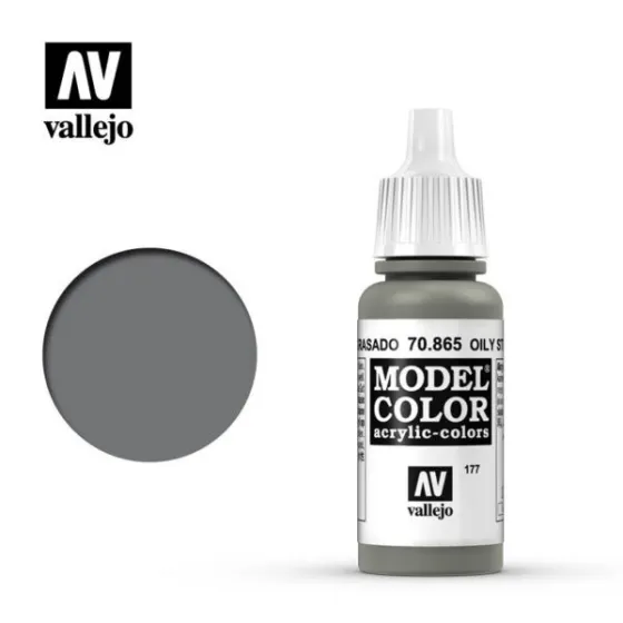 Vallejo 70865 Oily Steel MC177 17ml