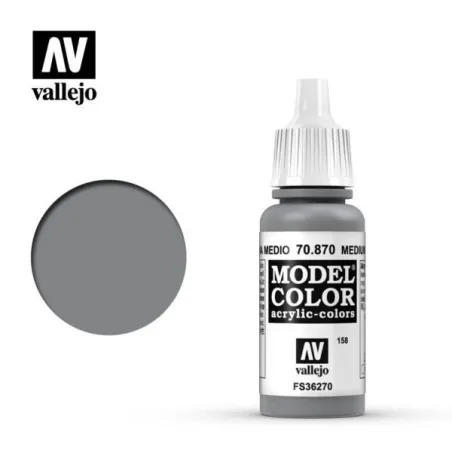 Vallejo 70870 Medium Sea Grey MC158 17ml