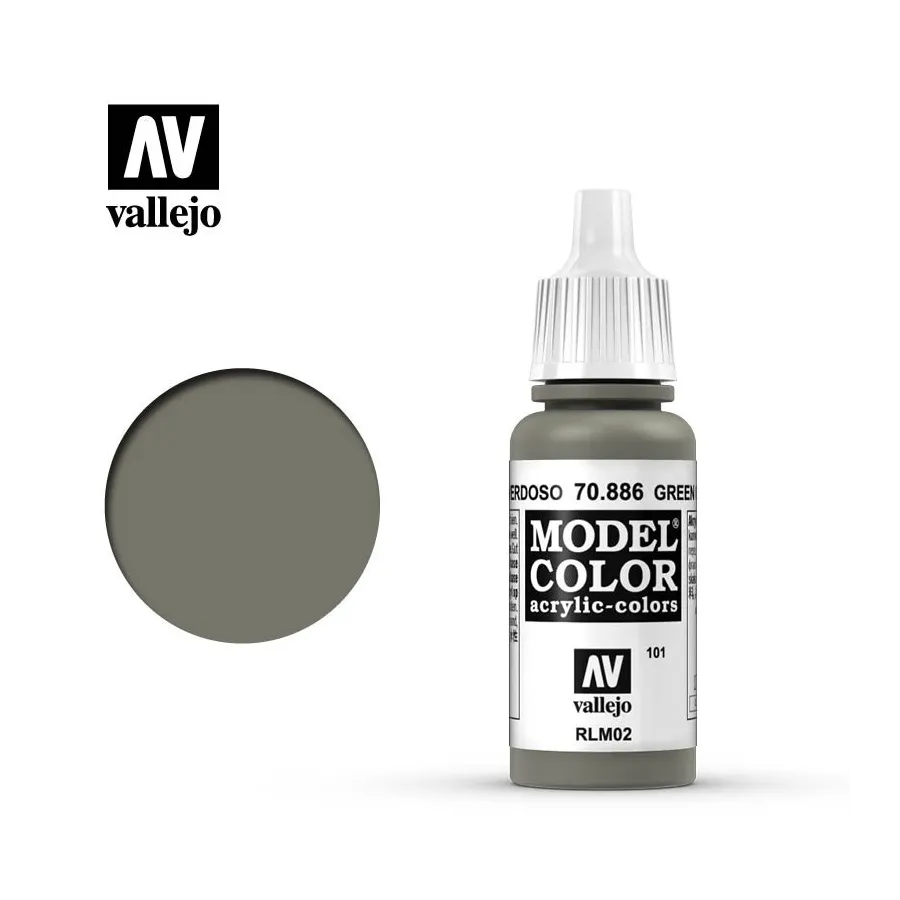 Vallejo 70886 Green Grey MC101 17ml