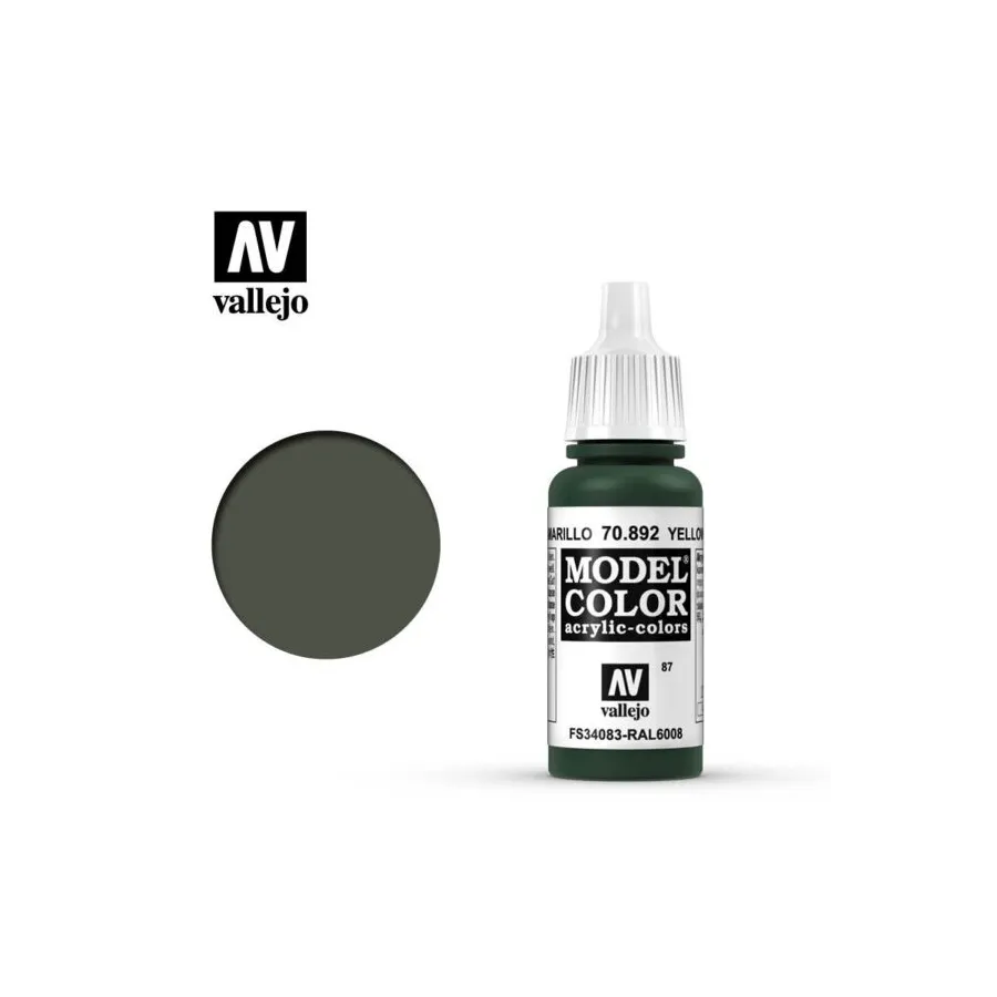 Vallejo 70892 Yellow Olive MC087 17ml