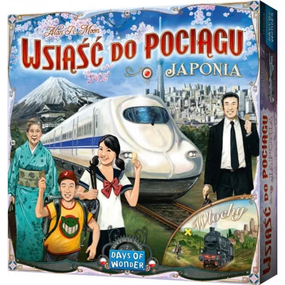 Gra Wsiąść do Pociagu: Kolekcja map 7 - Japonia i Włochy