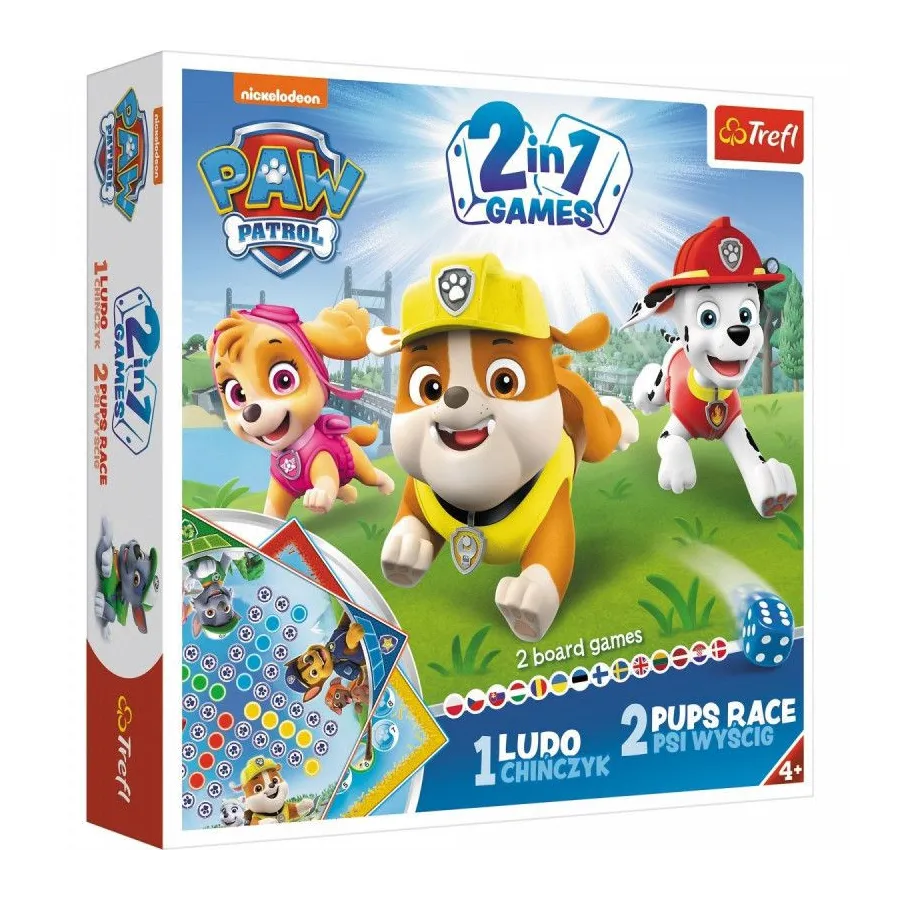 Gra Chińczyk 2w1 Psi Patrol