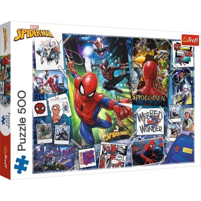 Puzzle 500 elementów Plakaty z superbohaterem Spiderman
