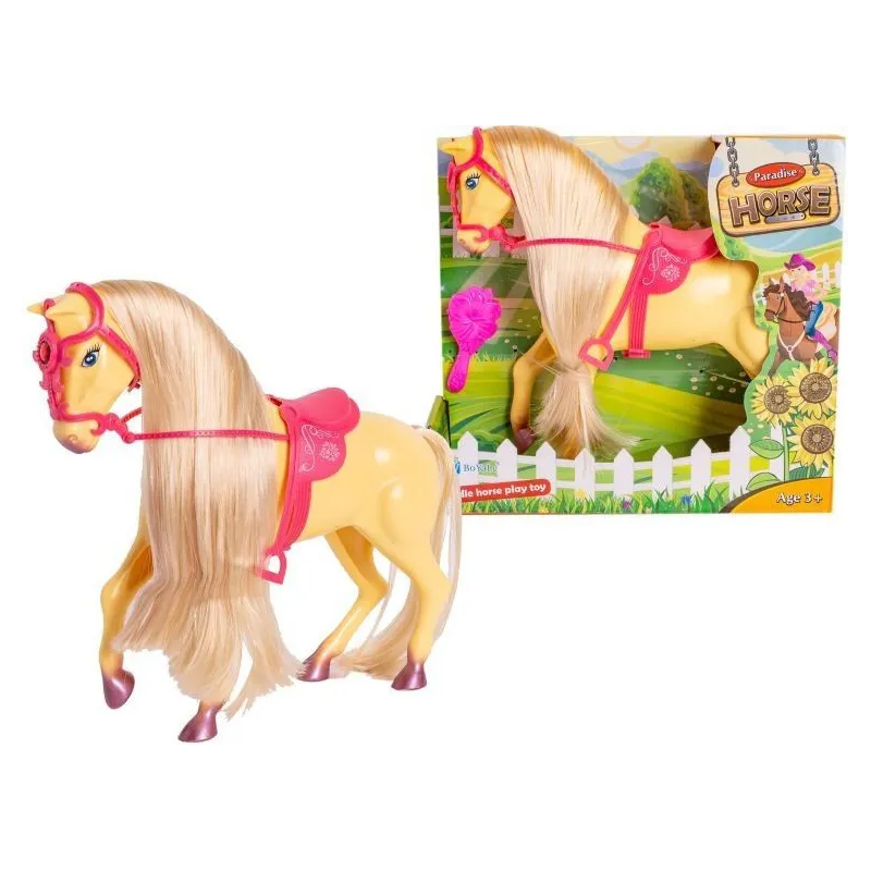 Konik z długą grzywą